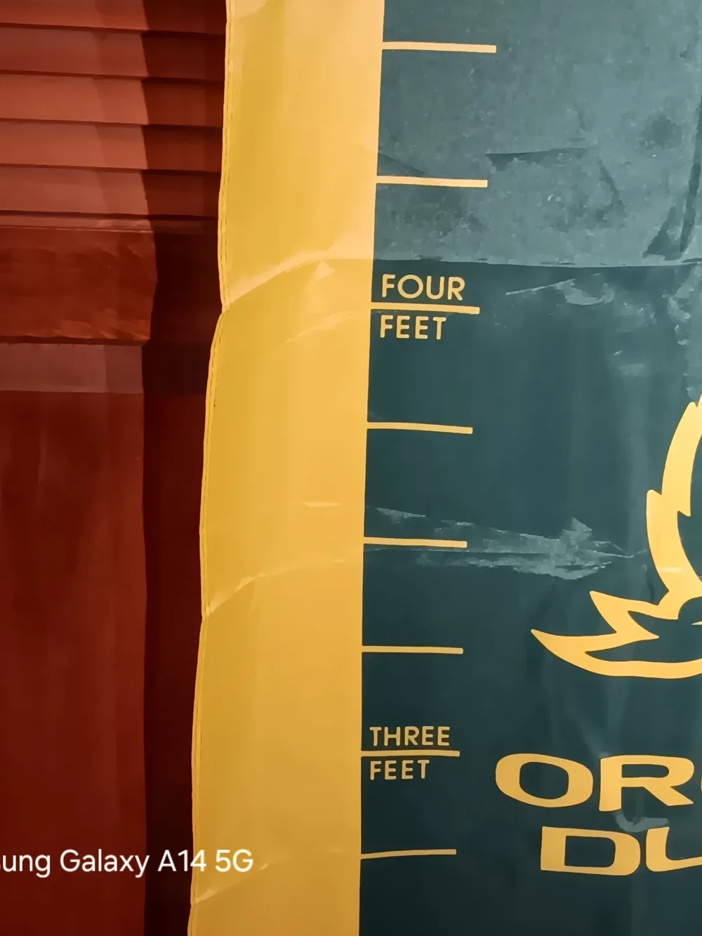 Oregon Ducks Green & Yellow Growth Chart Banner